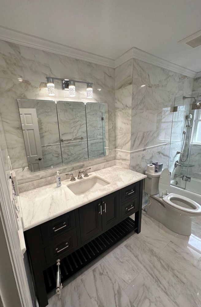 Bathroom Renovation for RMO Construction in Central Islip, New York