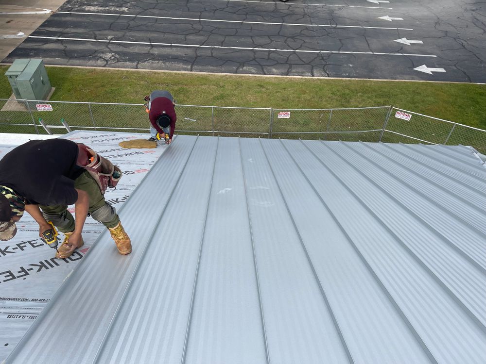 Pantengo,Tx Standing Seam Metal job  for Double RR Construction in Royse City, TX