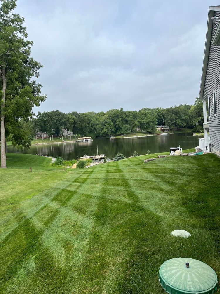 Our experienced team provides professional mowing services to keep your lawn looking neat and tidy, enhancing the overall appearance of your outdoor space with our reliable and efficient work. This service is a weekly cut with edging and blowing. for Green Shoes Lawn & Landscape in Cincinnati, OH