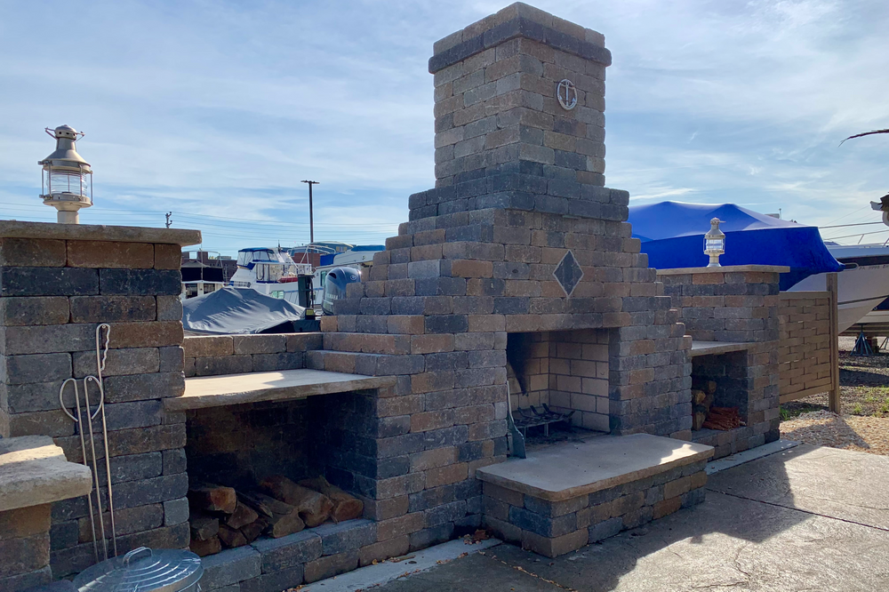 Outdoor Fireplaces for Resnik Landscaping Services in New Kensington, PA