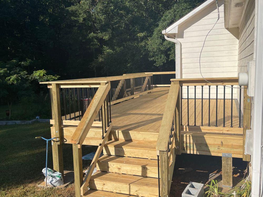 Decking work for Compadres Concrete in Griffin, GA