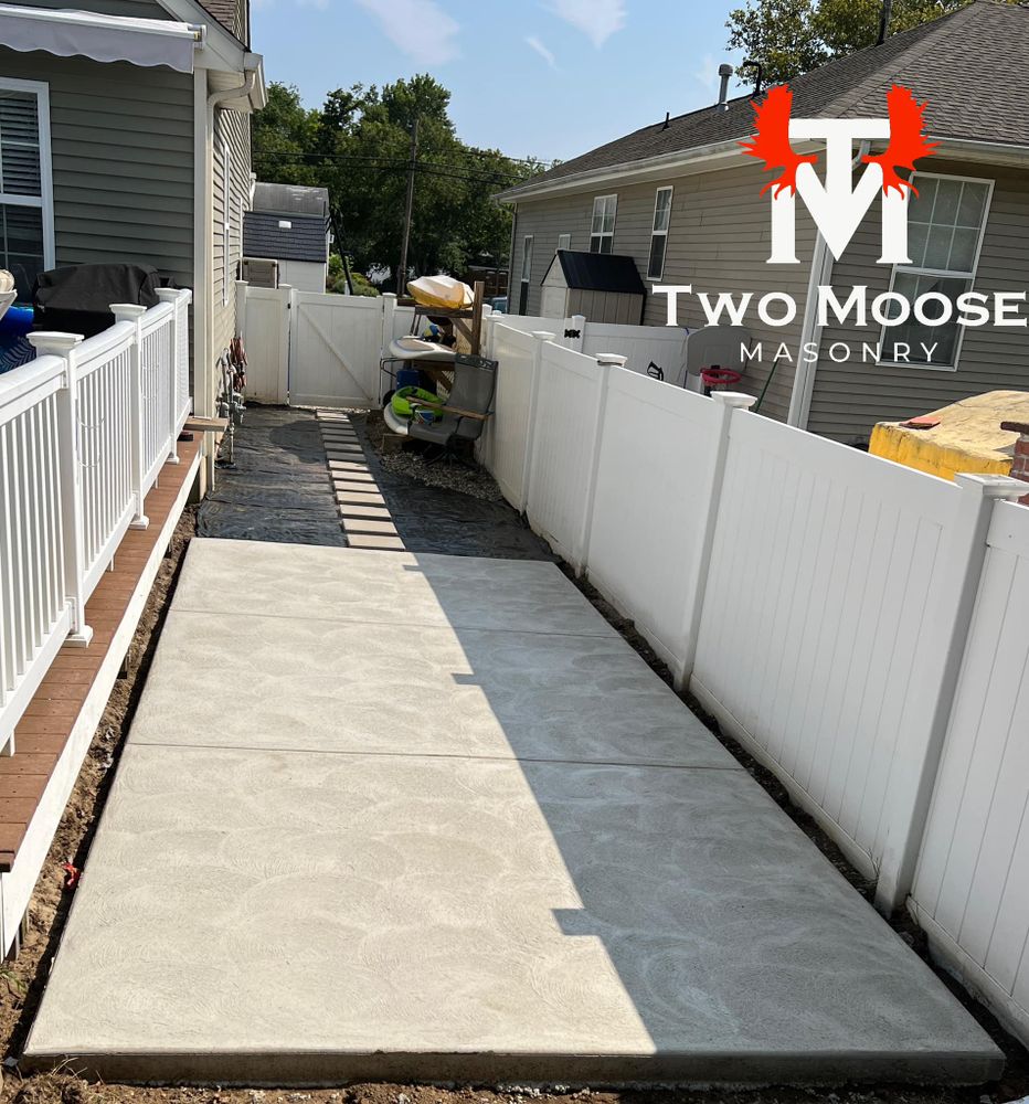 Our concrete repair service ensures your home's surfaces are safe and durable, addressing cracks and wear to restore functionality and appearance. Trust our experts for reliable, long-lasting masonry solutions. for Two Moose Masonry in Cape May County, NJ