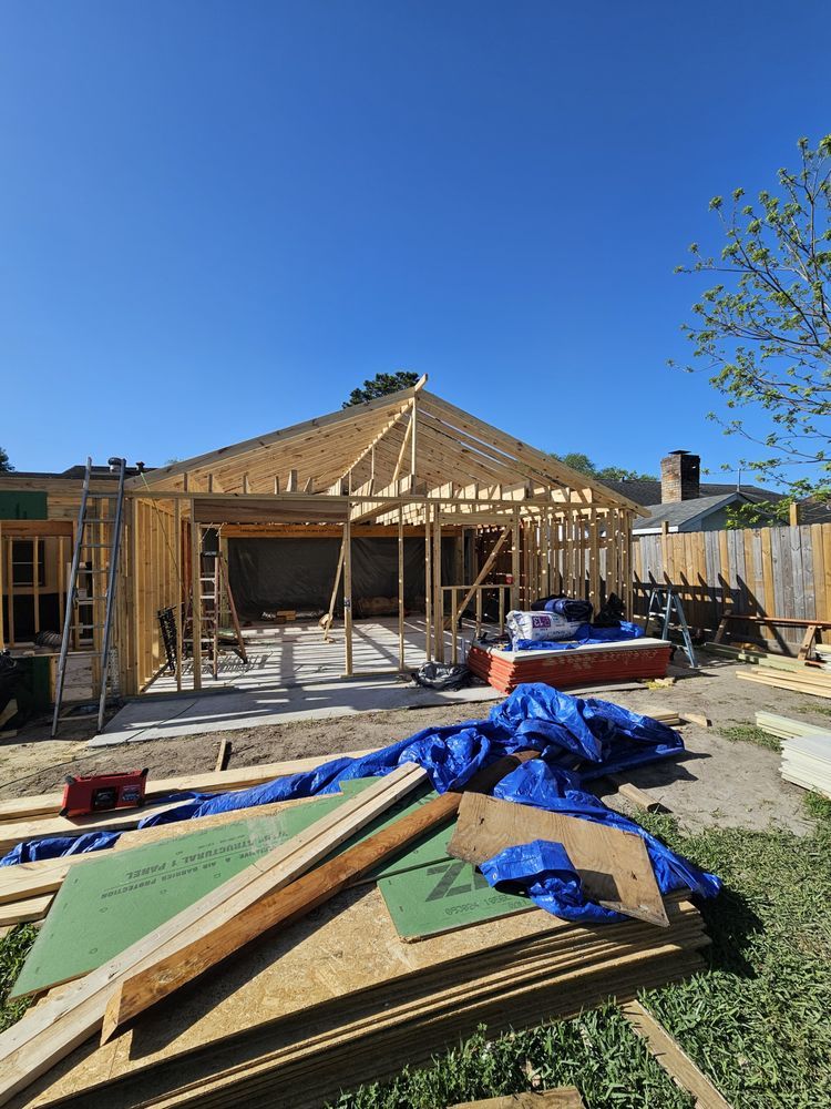 Enhance your home's structure and aesthetic with our expert framing service, ensuring precision, durability, and exceptional craftsmanship tailored to meet your unique design needs. Transform spaces seamlessly from concept to completion. for Hockley Frame and Siding LLC in Hockley, TX