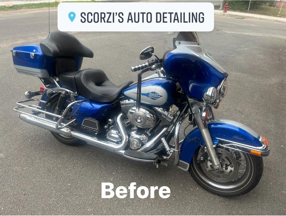 Motorcycle Detailing for Scorzi’s Auto Detailing in Easthampton, MA