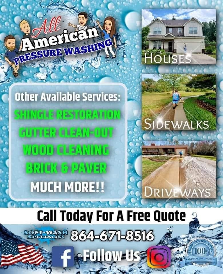 All Photos for All American Pressure Washing in Easley, SC