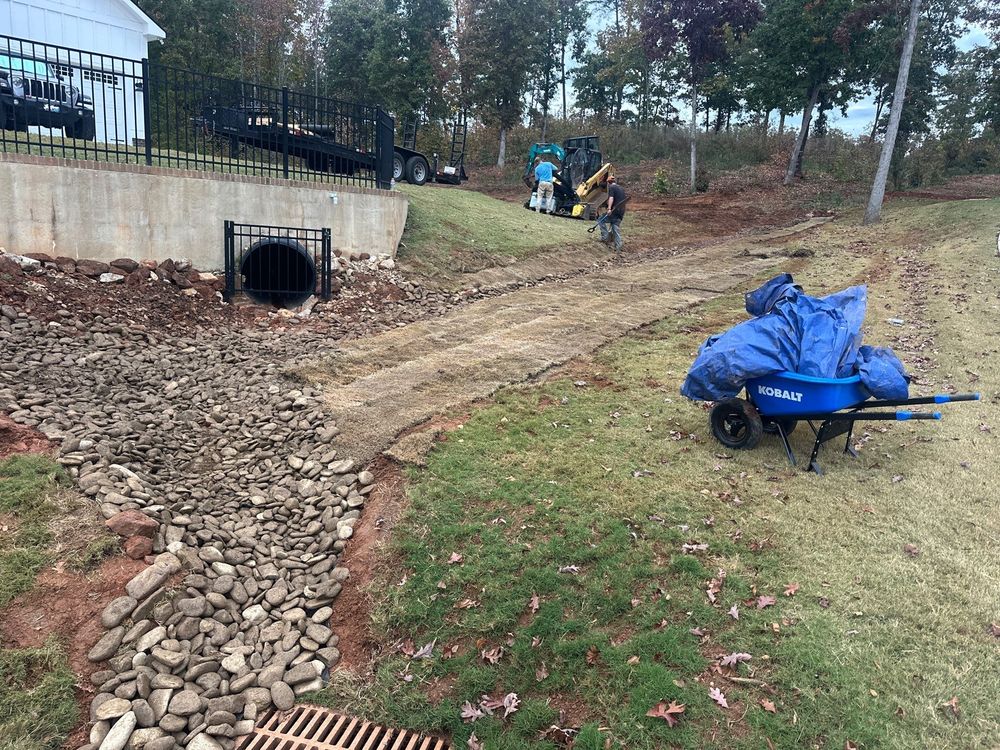 Drainage for Rescue Grading & Landscaping in Marietta, SC