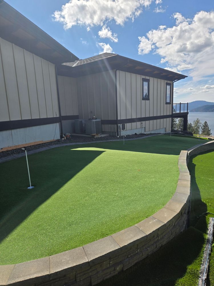 Putting Green  for Ida-Home Hardscapes in Coeur d'Alene, ID