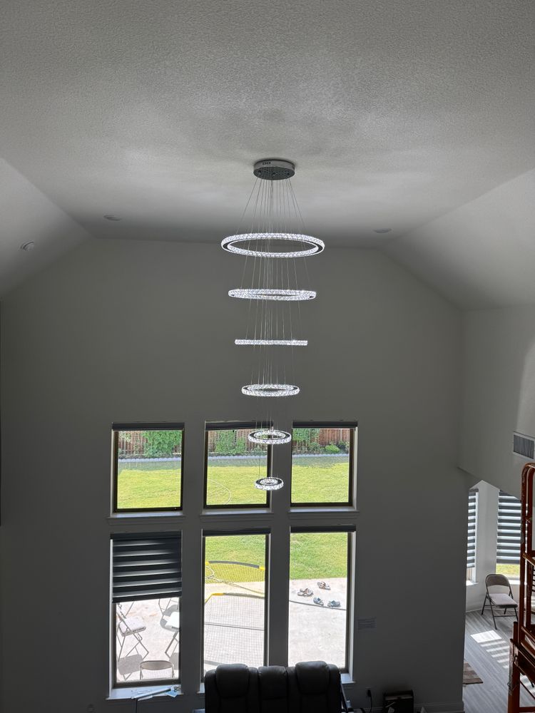 Lighting Installs for Galev Electric in Prosper, TX
