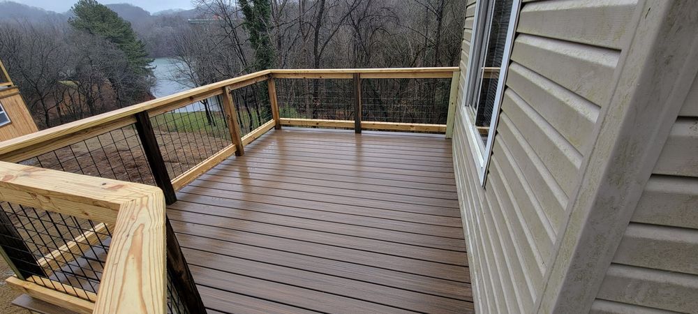 Enhance your outdoor living space with our expert deck and patio installation services, designed to create a beautiful, durable area perfect for relaxation and entertainment in your backyard. for Middle Man Construction in Fall Branch, TN