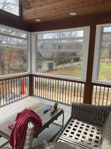 Our Screen and Patio Enclosures service offers custom-built solutions to transform your outdoor space into a comfortable and insect-free area for relaxation, entertaining, and enjoying the fresh air year-round. for Shane's Handyman Services LLC in Simpsonville, SC