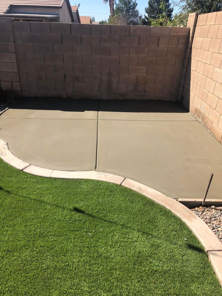 Enhance your outdoor living space with our expert patio design and installation services, offering durable and stylish concrete solutions tailored to complement your home’s aesthetics while ensuring quality craftsmanship. for Gaitan Custom Concrete LLC in Chandler, AZ
