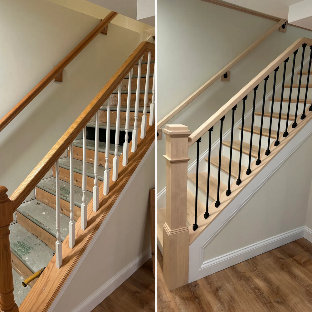 Our Finished stairs service offers tailored solutions to enhance your home's accessibility and aesthetic appeal, ensuring a seamless transition between levels in your finished basement. Elevate your space with us today! for Blair Construction & Home Improvement in St. Charles, MO