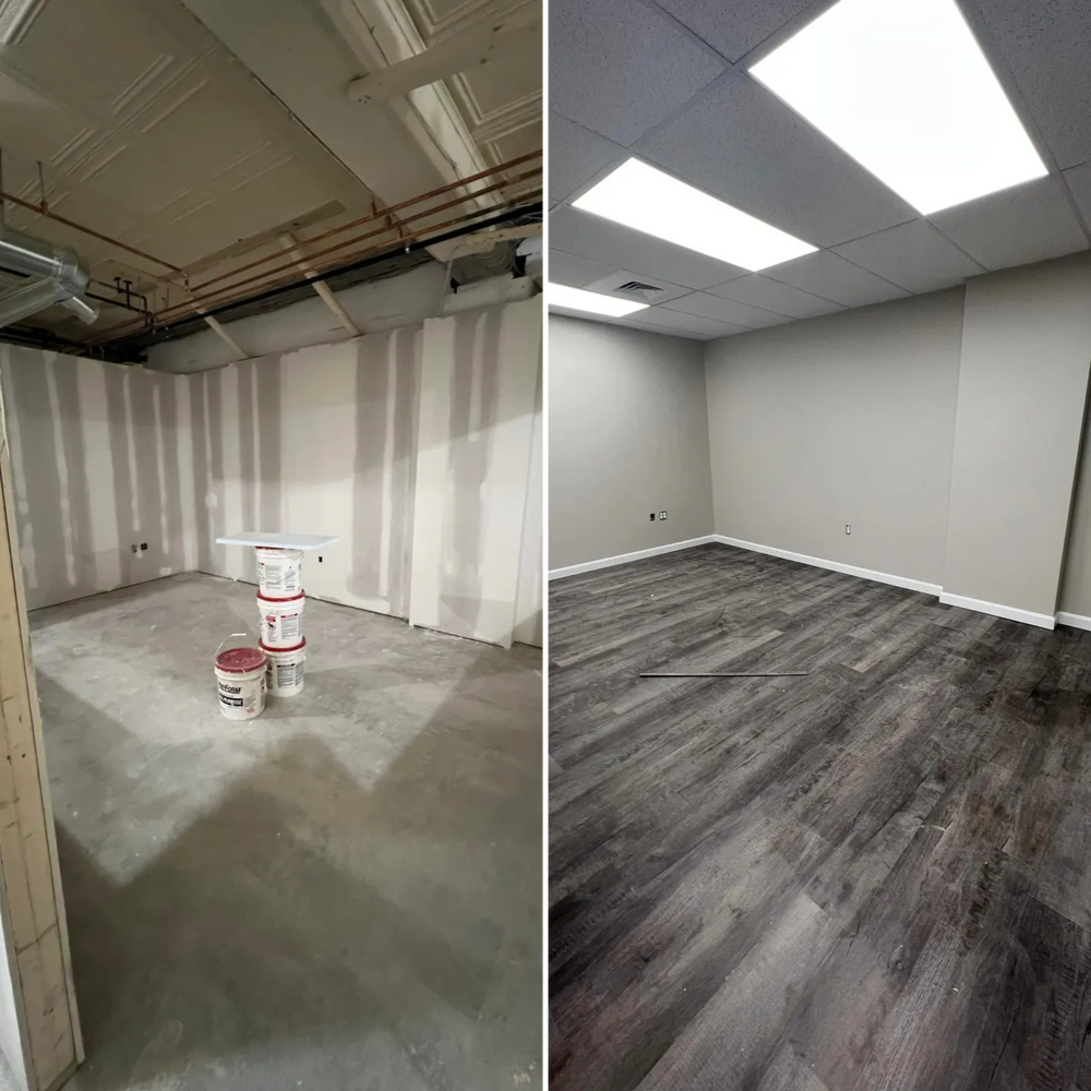 Before & After  for Suter & Sons Painting in Amherst, Western Massachusetts