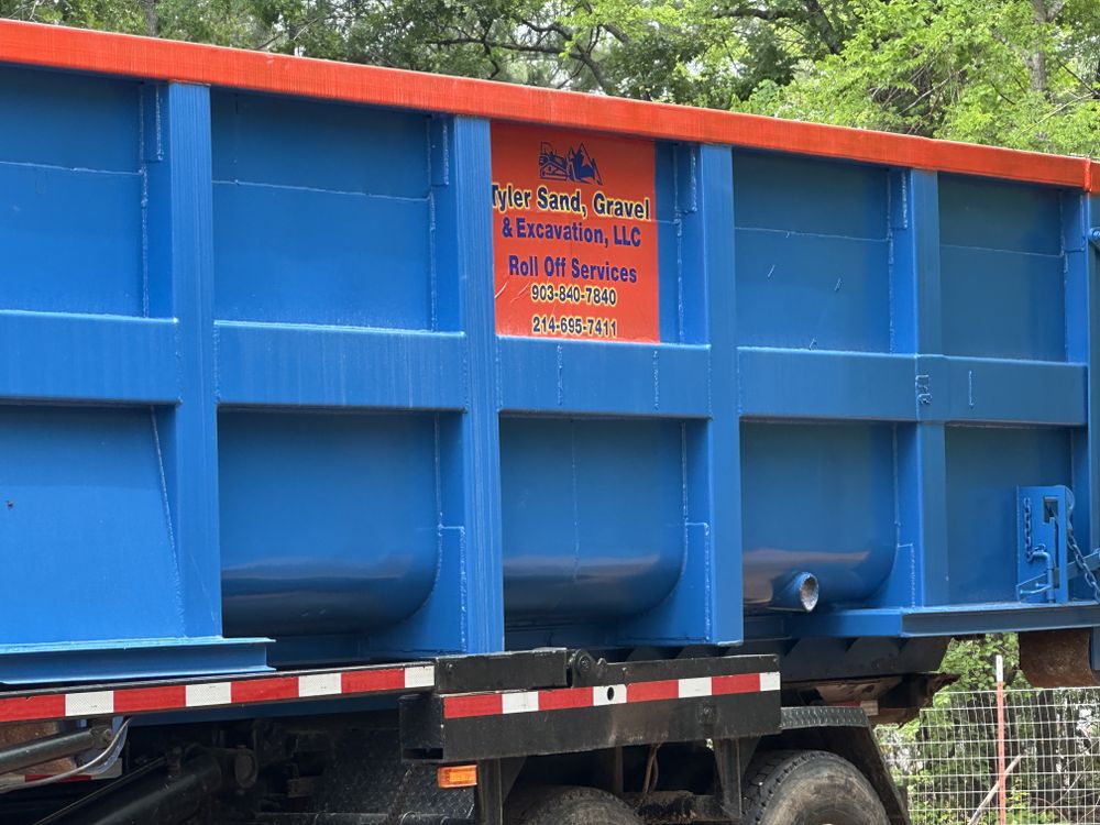 Roll Off Container Service for Tyler Sand Gravel And Excavation in Ben Wheeler, TX