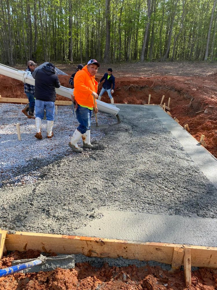 Concrete Work for AztecArt LLC in Franklin, GA