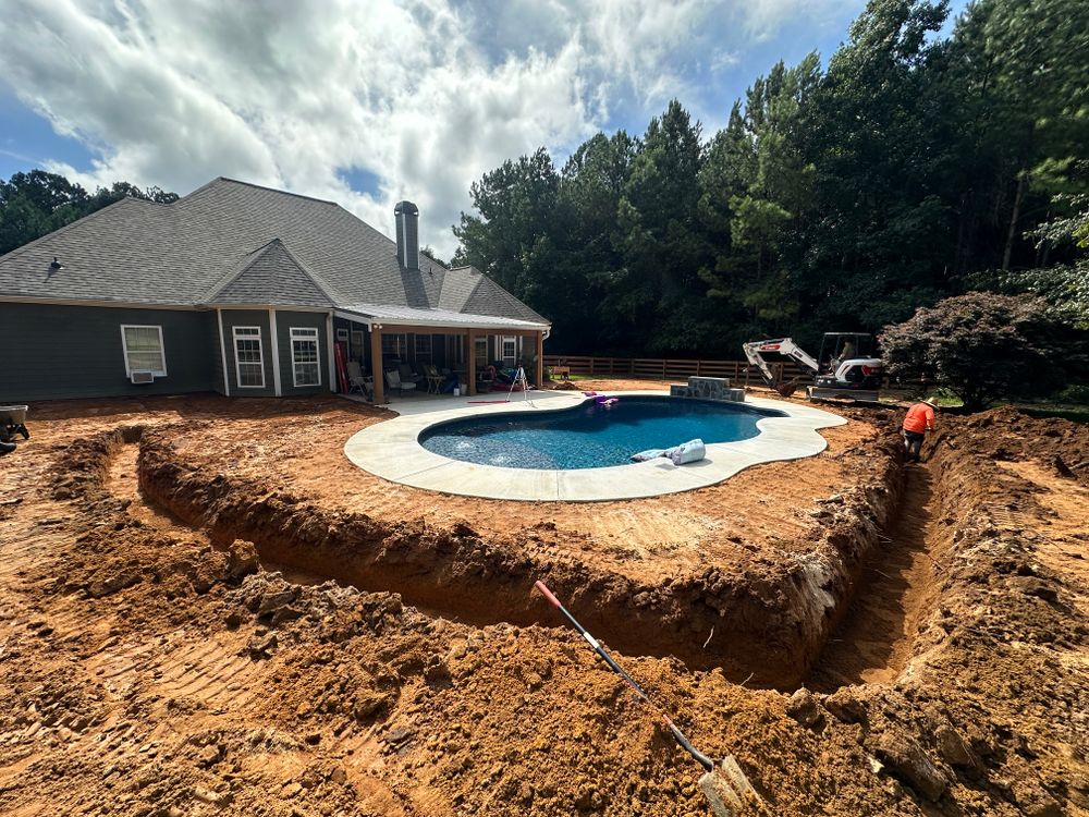 We provide expert drainage solutions in Fayetteville, GA. From French drains to culverts, our custom systems prevent flooding and manage stormwater effectively. Protect your property with reliable service designed to handle all needs. for Dirt Pro Land Solutions in Fayetteville, GA