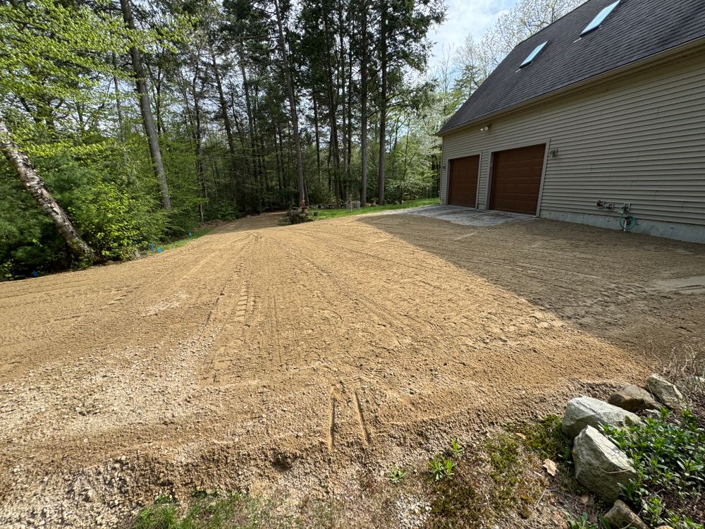 Driveway Grading/Install for AFH Earthworks in Madison, NH