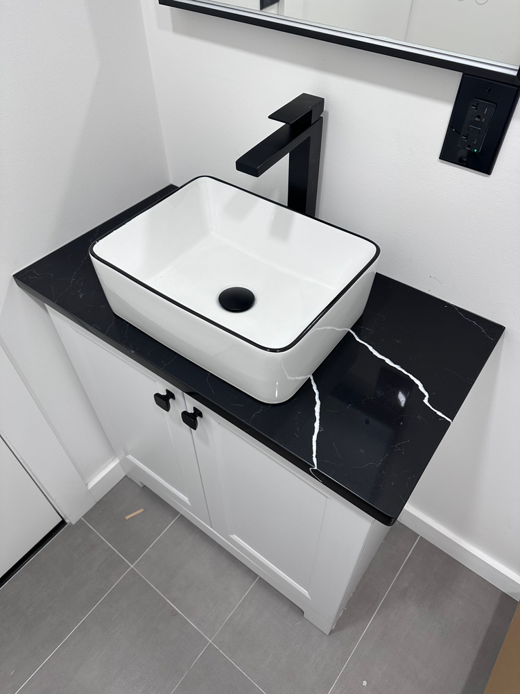 Our Bathroom Vanity Installation service expertly combines style and functionality, offering homeowners customized stone designs that enhance bathroom aesthetics while ensuring precision installation for durability and long-lasting beauty in your space. for Elite Marble & Granite in Paterson, NJ