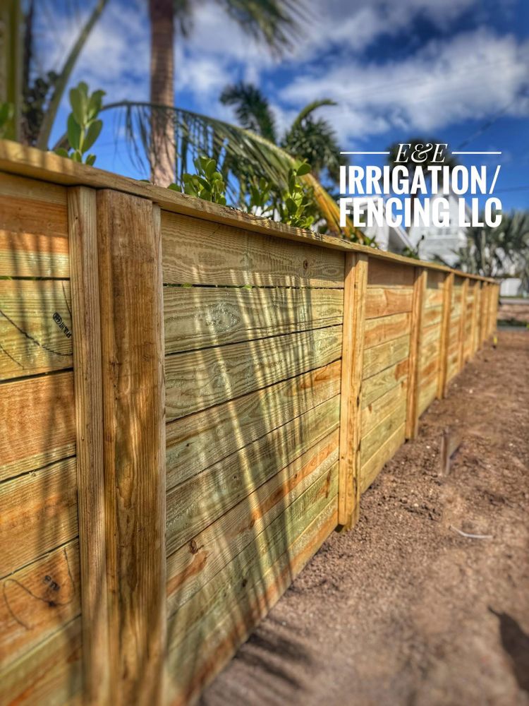 Fence Installation for E & E Irrigation and Fencing LLC in DeLand, FL