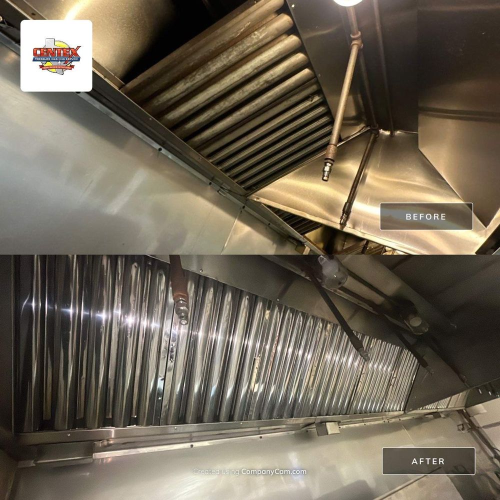 Commercial Kitchen Hood Cleaning for Centex Pressure Washing Service in San Marcos, TX