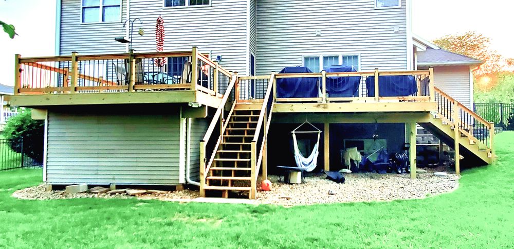 Enhance your outdoor space with our expert deck and patio installation services, delivering durable, stylish designs tailored to your needs for perfect relaxation and entertainment right in your backyard. for K.O. Construction & Remodeling in Washington, IL
