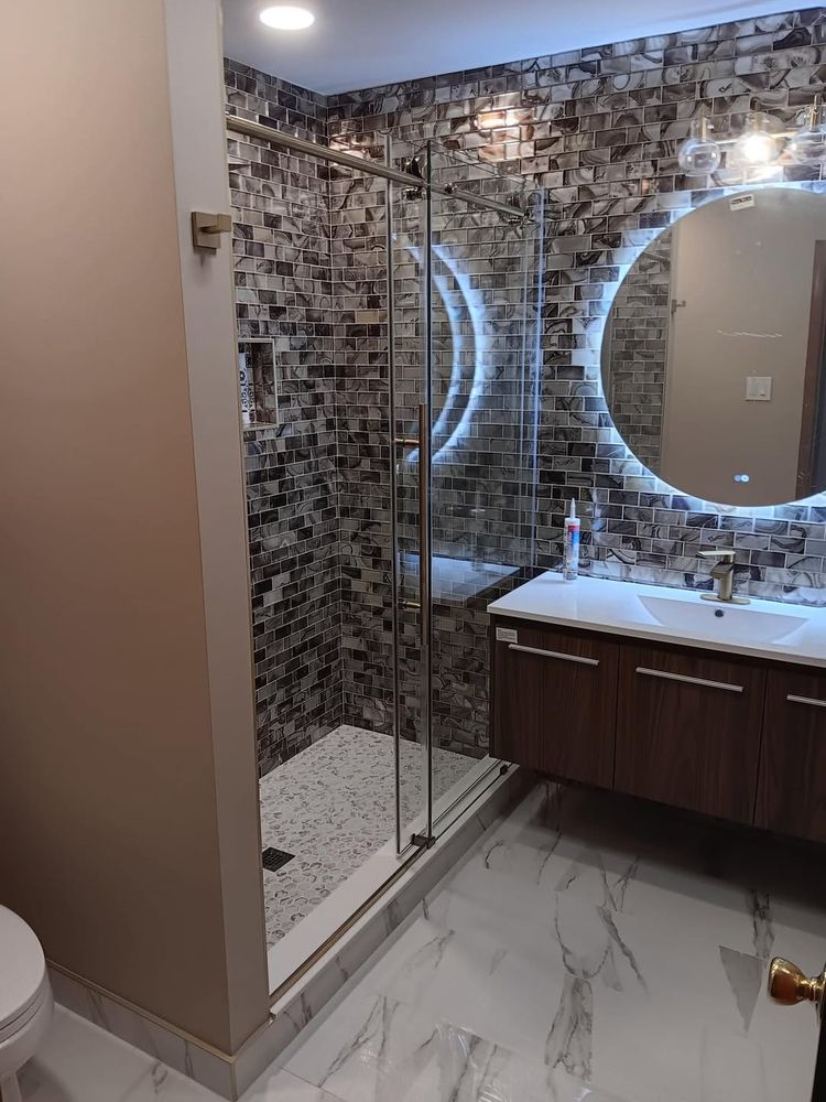Transform your home with our expert tiling service. We offer precision tile installation and stunning designs to enhance any space, ensuring durability and elegance for years to come. for Gribek LLC in Ewing Township, NJ