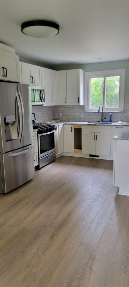Transform your kitchen with our expert renovation service, specializing in kitchen and cabinet refinishing, to refresh the look of your home with stunning paint finishes that are both durable and stylish. for Anderson Painting and More in Lodi, OH