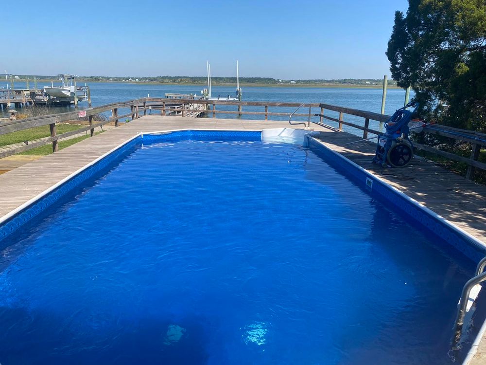 Our Pool Liner Replacement service offers expert installation of durable, high-quality liners that restore beauty and functionality to your pool, ensuring a perfect fit and extended lifespan for your oasis. for Pool Services of Wilmington in Wilmington, NC