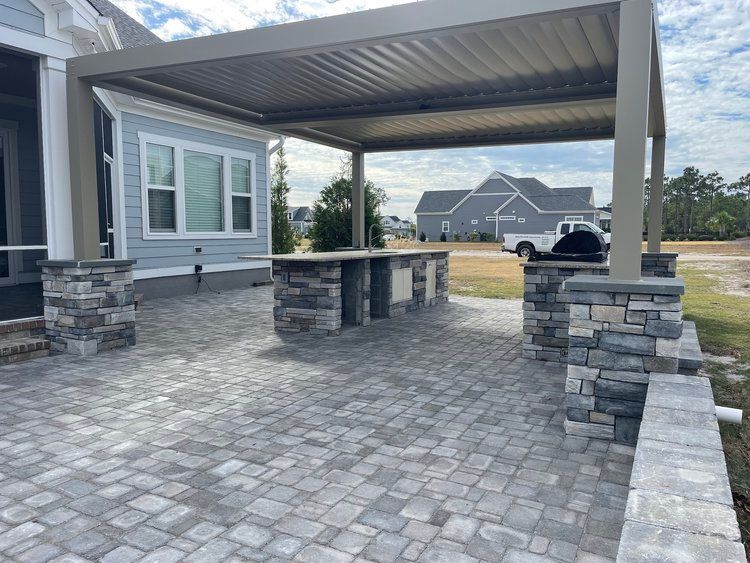 Hardscaping for Bianchi Business Development in Southport, NC