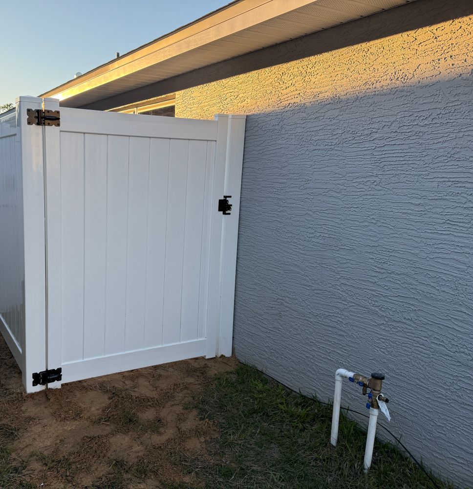 Our Wood and Vinyl Gates service offers durable, stylish solutions that perfectly complement your home's fencing, providing security with aesthetic appeal. These gates are crafted to seamlessly match your exterior flooring choices. for Smith & Sons Fence Company in Riverview, FL