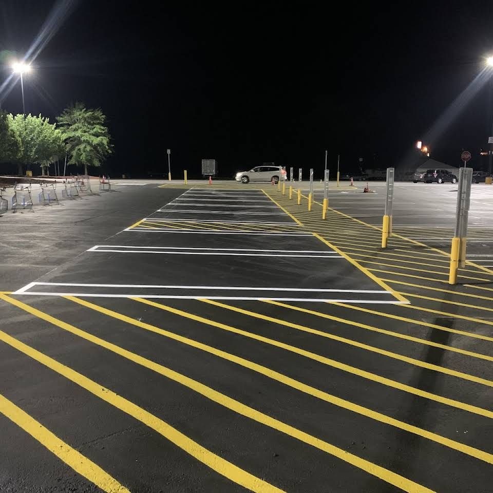 Parking Lot Striping for Straight Line Striping in Little Rock, AR