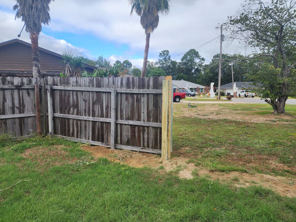 Our professional Fence Repair service ensures that any damages or wear and tear on your existing fence are expertly restored, keeping your property secure and aesthetically pleasing. for Phillips Fencing Solutions in Pensacola, FL