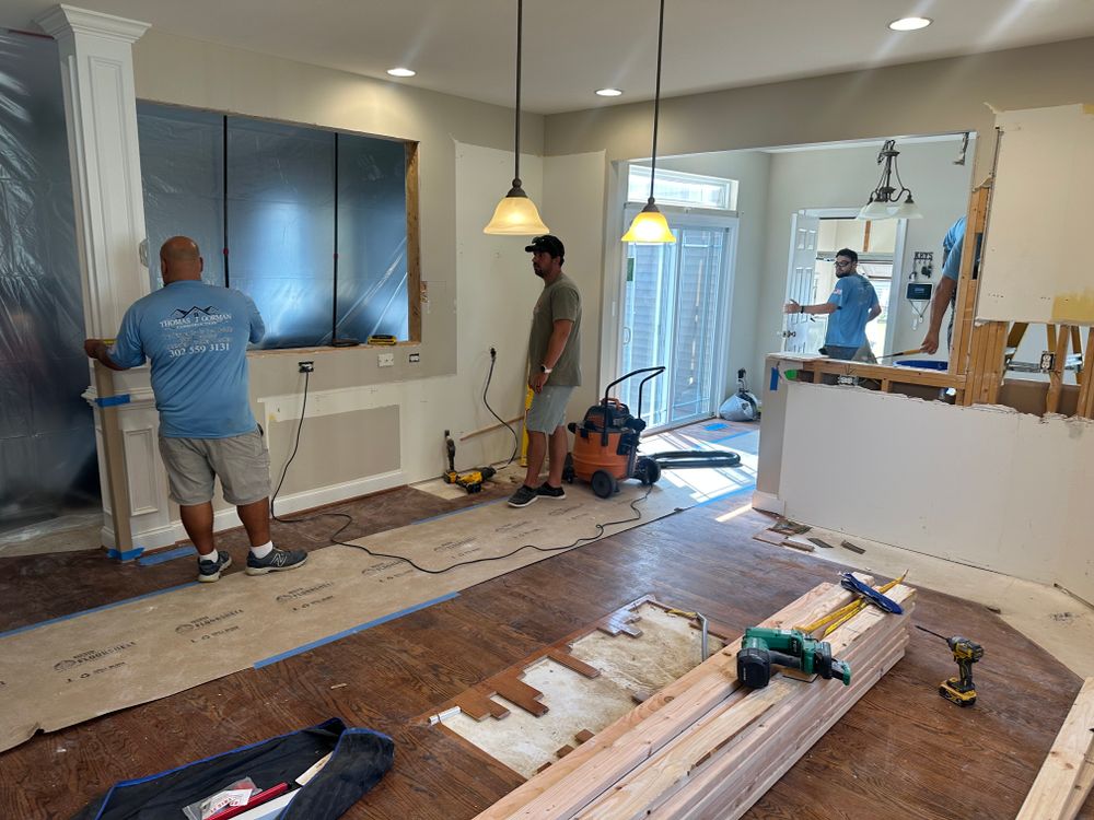 Parkside - deck & kitchen for Thomas J. Gorman Construction in Middletown, DE