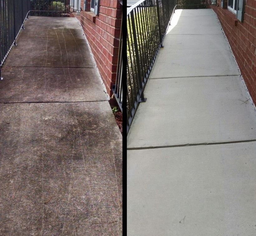 Revitalize your home's exterior with our Concrete Cleaning service, removing dirt, grime, and stains to enhance curb appeal and protect the longevity of your property in a safe and effective way. for America First Power Washing Services in Brewster,  NY