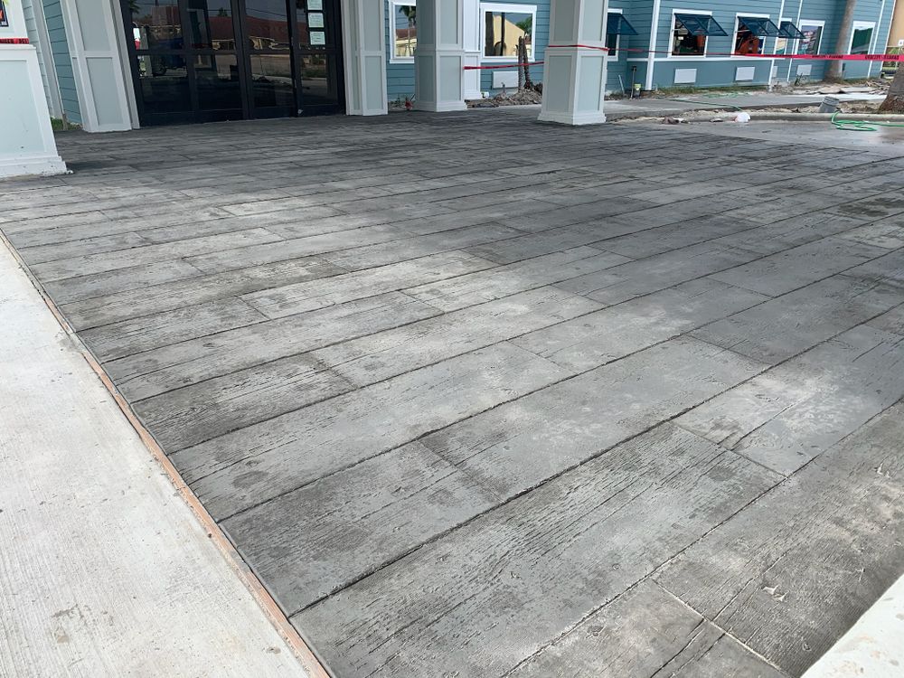 Stamped Concrete for Keen Decorative Concrete in Corpus Christi, TX