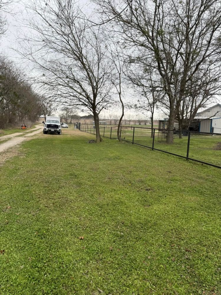 Mowing for AAA Lawn Service in Moody, TX