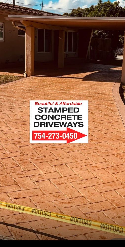 All Photos for Beautiful and Affordable Stamped Concrete by Castilla Concrete Finish Design Corp in Sunrise, FL