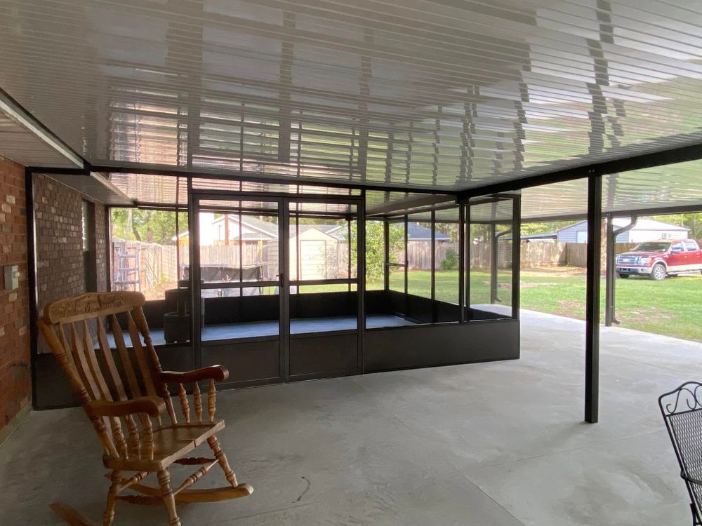 Enhance your outdoor space with our custom-built Screen Rooms. Enjoy bug-free relaxation, increased privacy, and weather protection—perfect for extending indoor comfort to your patio all year round. for Northshore Patio Covers in Slidell, LA