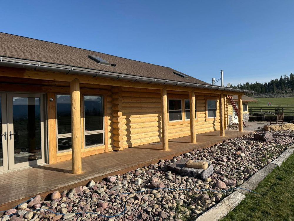 Revitalize your home's surfaces with our Media Blasting service, which expertly removes old paint, rust, and grime to provide a clean slate for a flawless new finish. Safe and efficient restoration guaranteed. for Wild West Log home specialists in Corvallis, MT