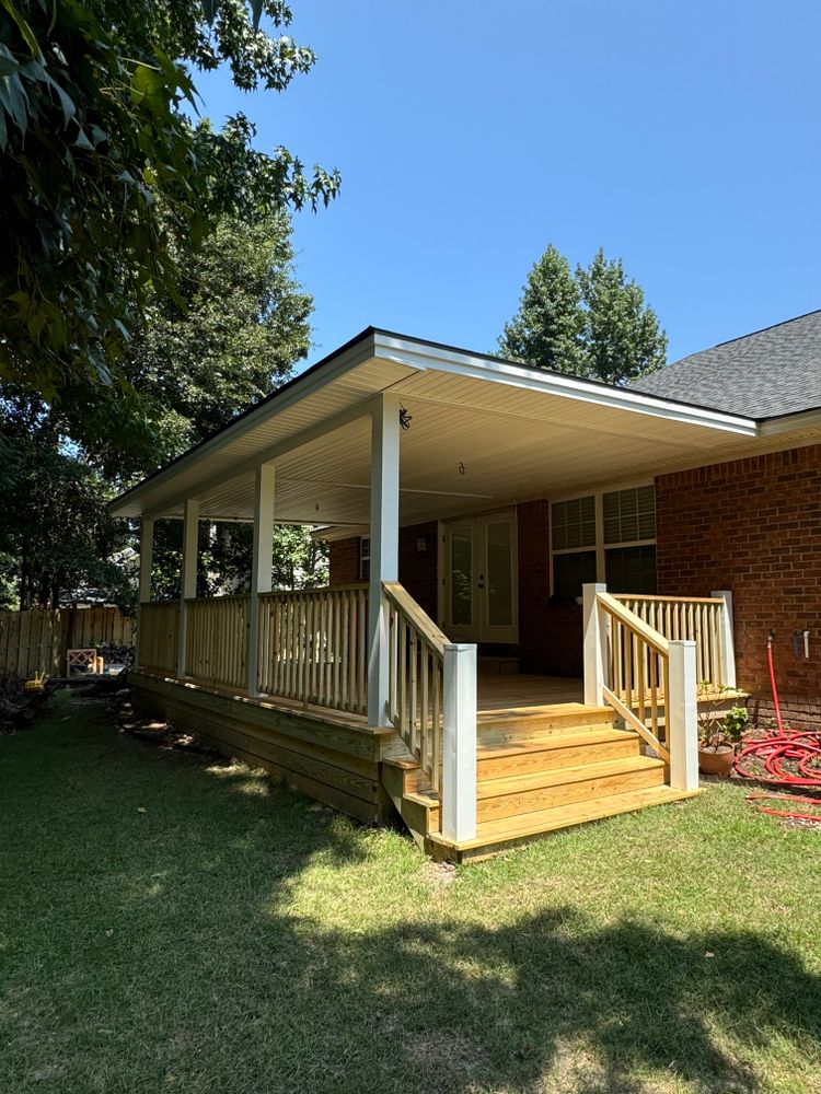 Transform your outdoor space with our expert deck and patio installation service, offering durable materials and stylish designs to create the perfect environment for relaxation and entertainment in your home. for DC Exteriors in Savannah, GA