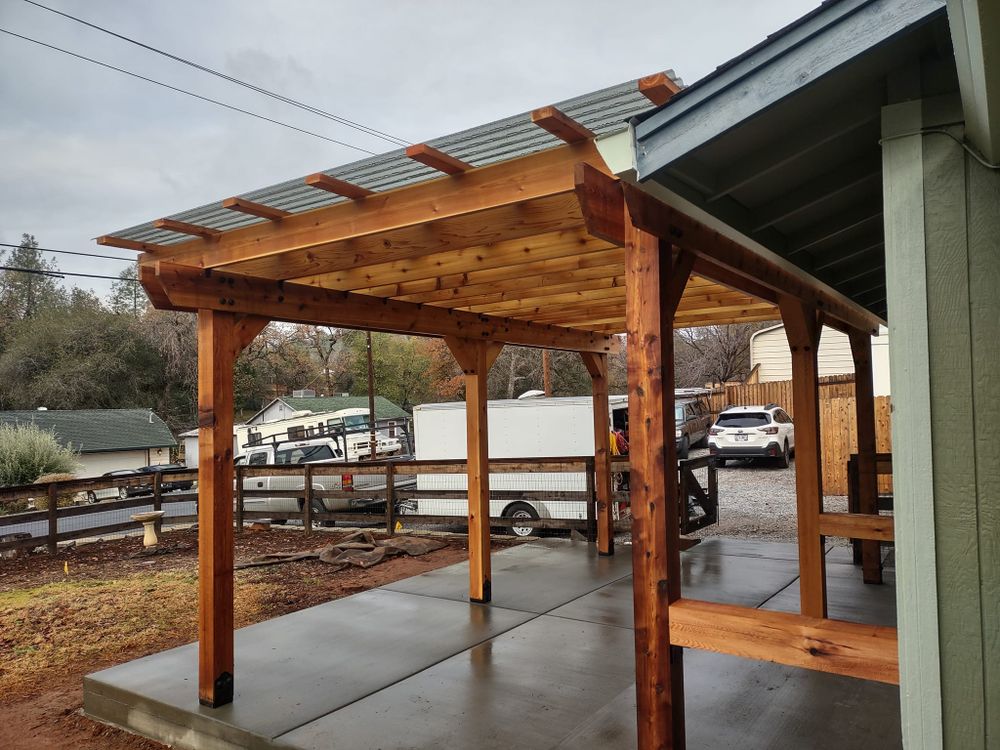 Patio Covers for Austin LoBue Construction in Cottonwood, CA