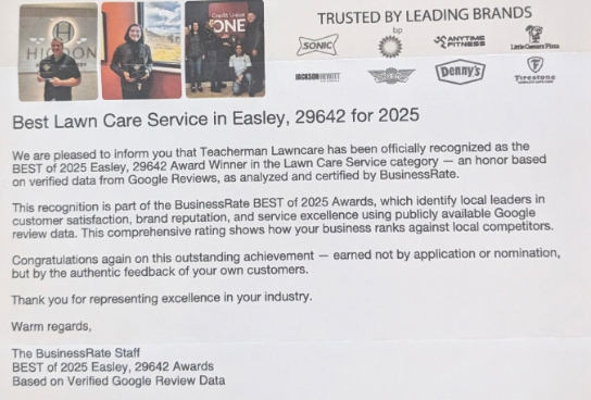 All Photos for Teacher Man Lawn Care in Easley, SC