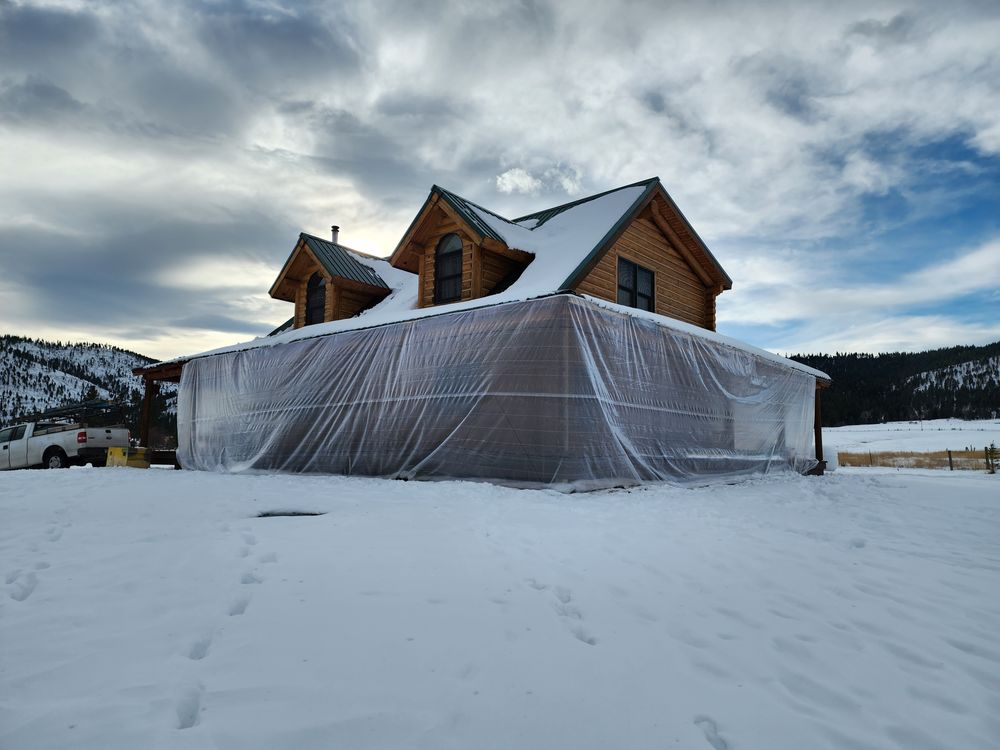 Exterior Painting for Shay’s Chinking in Hamilton, MT
