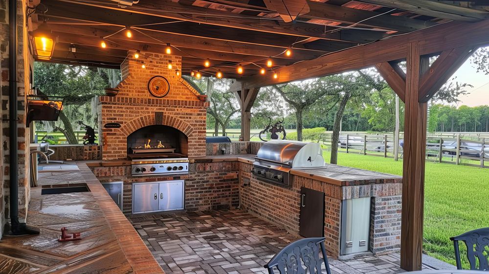 Our pizza oven step installation services provide homeowners with expertly crafted outdoor cooking stations, ensuring seamless integration into existing masonry while enhancing your home's functionality and entertainment value. for Young Masonry Fireplace and Stone in Weatherford, TX