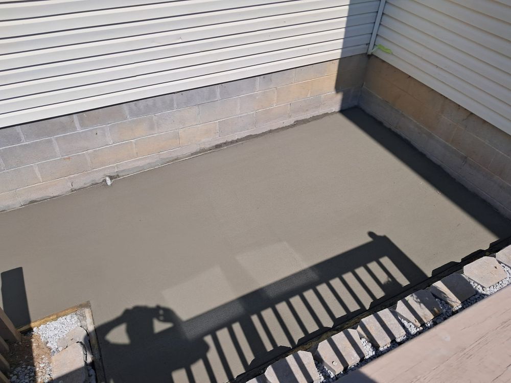 Concrete pad and Grill Hut for Dead Tree General Contracting in Carbondale, Illinois