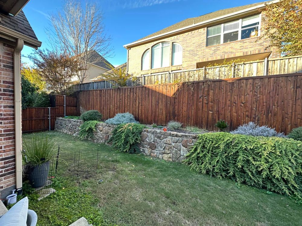 Enhance your outdoor space with our expert landscaping services, offering creative designs and sustainable solutions to complement any fencing project and elevate your home's curb appeal beautifully. for Perfect Fencing in Fort Worth, TX
