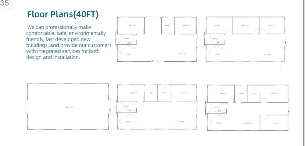 20’x40’ Layout for NewGen Tiny Homes in Los Angeles, CA