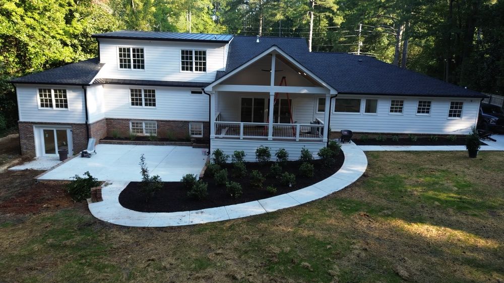 Enhance your home's curb appeal with our expert concrete installation services. We complement this service with professional mulch installation, ensuring a durable and aesthetically pleasing landscape transformation for your outdoor spaces. for Galloway Landscaping in Acworth, GA