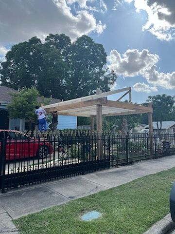 Enhance your outdoor living space with our custom pergola installation service, providing stylish shade solutions that blend functionality and elegance to transform your backyard into a relaxing oasis perfect for any season. for House Revivers in Dallas, TX