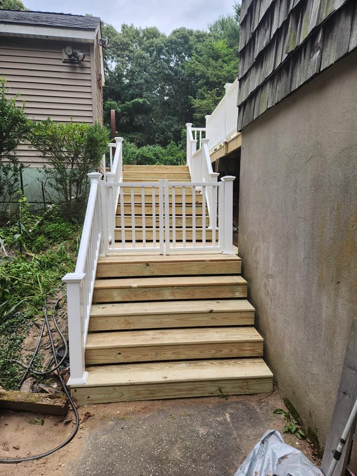 Transform your outdoor space with our professional Deck & Patio Installation service. Our experienced team will work closely with you to create a beautiful and functional area for relaxation and entertainment. for Blue Line Home Renovations in Middle Island, NY